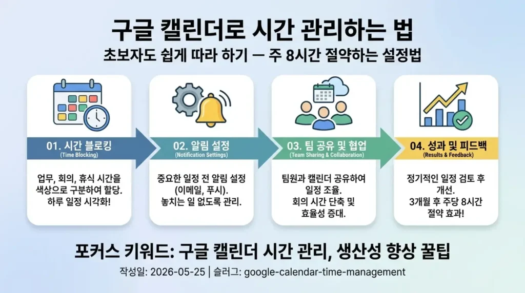 구글 캘린더로 시간 관리하는 법 완벽정리