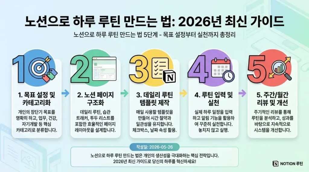 노션으로 하루 루틴 만드는법 완벽정리