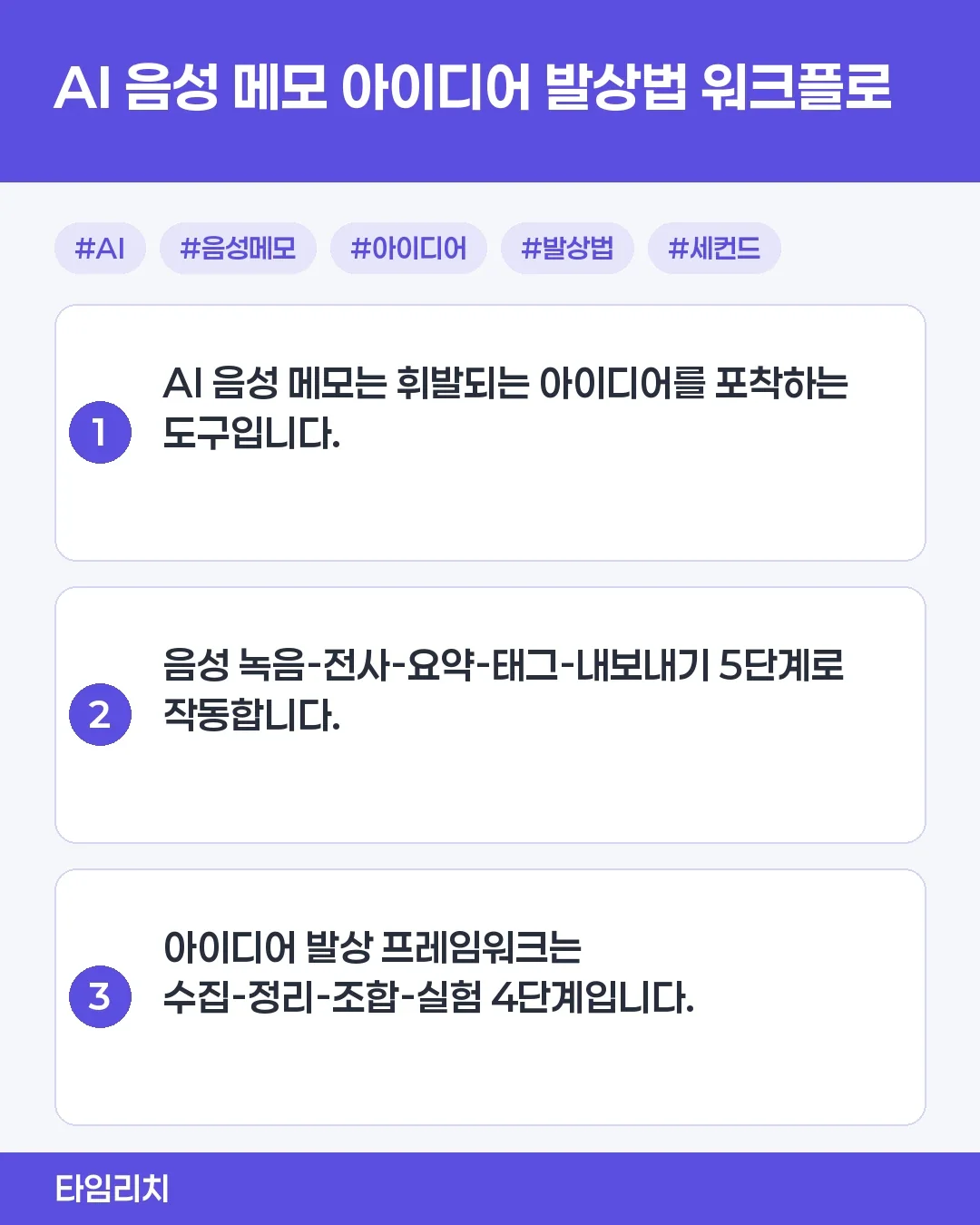 AI 음성 메모 앱 아이디어 발상법 - AI 기반 음성 메모 아이디어 모색