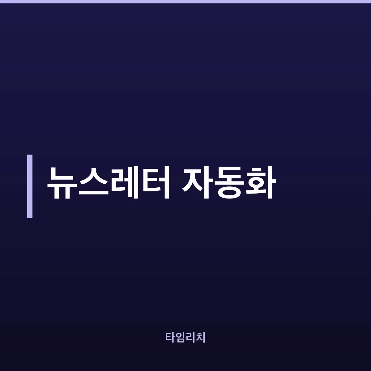 뉴스레터 자동화